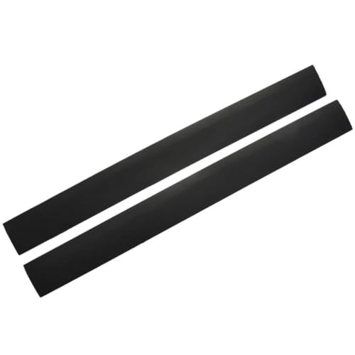 CORHAD Cubiertas para Huecos de Estufas de Cocina en Silicona Negra, 2 Piezas, Tiras Adhesivas para Vitrocerámica, Antiincrustantes y Aptas para Placas de Cocina