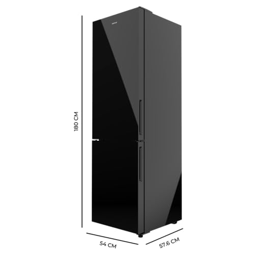 Cecotec Frigorífico Combi Bolero CoolMarket Combi 250 Dark E. Clase Energética E Frigorífico Combi Inox Oscuro 180X55Cm, 250L, No Frost, Multi Air Flow Y Cajón Humidity Box - imagen 2