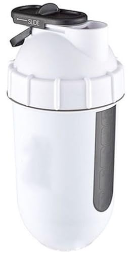 HOMELIFシェーカーボトル プロテイン シェイカー シェイカー ボトル ブレンダーボトル 700ml 大容量 水筒 シェーカーボトル 漏れ防止 プロテインシェイクを作る スポーツボトル ジム、オフィス、寮、家庭に適しています 男女兼用 9*20cm (