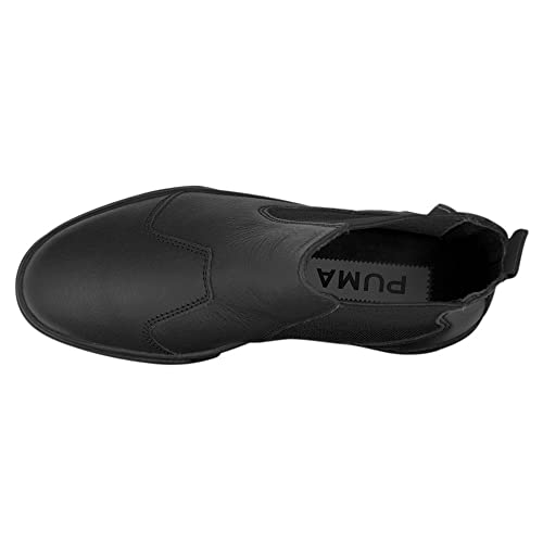 PUMA Womens Mayze Round Toe Pull On Chelsea Casual Boots Ankle Low Heel 1-2" - Black4