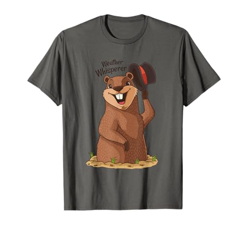 Tiempo Whisperer Funny Groundhog Day Ground Hog Day Camiseta
