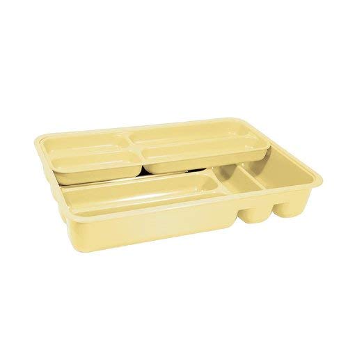 Juypal 161 - Cubertero de cajón + Bandeja Doble de 42 x 29 x 7 cm, Color Crema