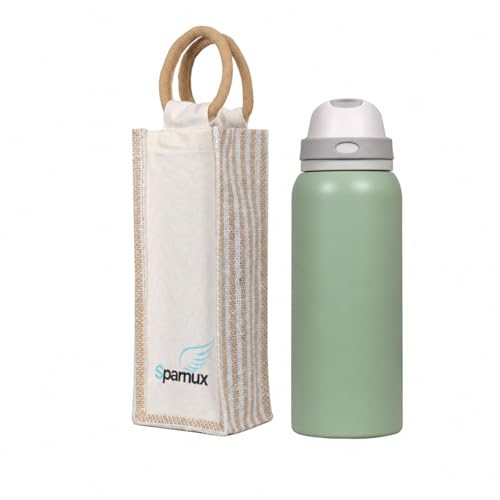 Image of FreeSip Flip-Top Water Bottle for Kids & Adults, Leakproof One-Hand Open Lid, BPA-Free, Easy Carry for School, Office, Sports & Travel (Avacado 33 OZ, 1000 ml)