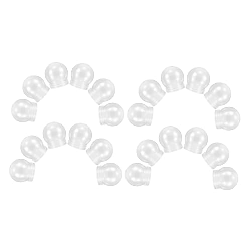 Bolas de nieve de plástico transparente para manualidades y decoración de dulces navideños DIY 2