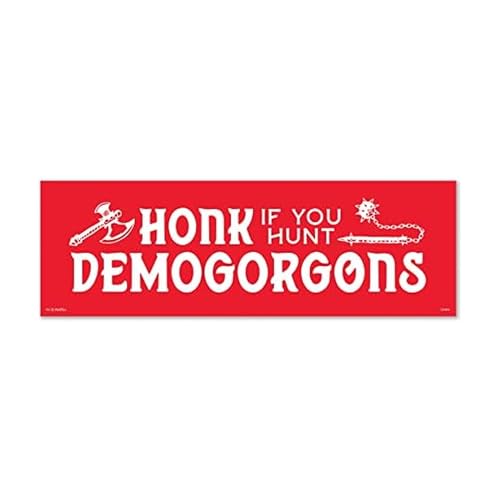 Image of Genuine Fred Stranger Things, Bumper Magnet, Honk If You Hunt Demogorgons, Multicolored
