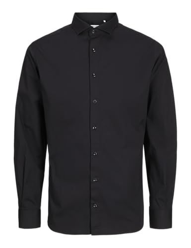JACK & JONES JPRBLAJAXON Stretch Shirt L/S NOOS, Schwarz,M