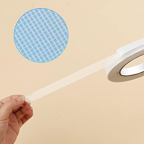 AIEX Double Sided Tape Heavy Duty, 0.59inch x 66ft (20m) Multifunctional Double Sided Tape Super Sticky Mounting Tape for Home Office School (White)