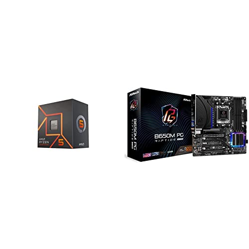 AMD CPU Ryzen 5 7600 100-100001015BOX/EW-1Y + ASRock }U[{[hB650M PG Riptide WiFi