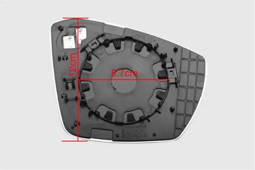 Glace de rétroviseur pour Skoda Octavia 2015-2017 verre de rechange