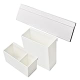 Anneome 吊り下げ収納ボックス ハンドル付き 壁掛け収納オーガナイザー バスルーム 化粧品容器 オフィス 寝室 装飾ボックス 2個セット