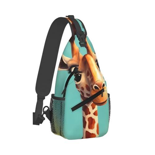 Bolso bandolera cruzado para hombre con diseño de jirafa miniatura 2