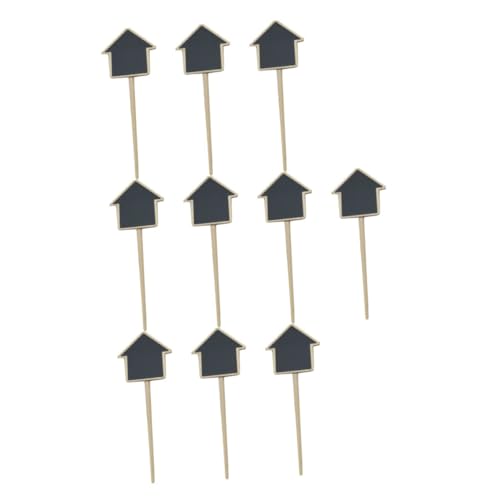 BESPORTBLE Set of 10 Chalkboard Picks Pot Decor Chalkboard Sign Food Toppers Non-Slip Ideal for Wedding Favors