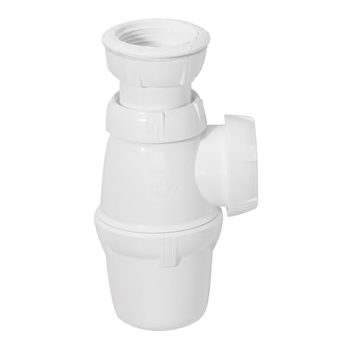 Wirquin 30724011 Siphon de lavabo réglable en hauteur Ø40, blanc