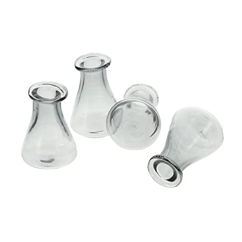 DECHOUS Mini Bottiglie Di Creative Per Desideri Confezione Per Decorazioni e Accessori Trasparenti o Grigie Per Profumi Ed Oli Essenziali