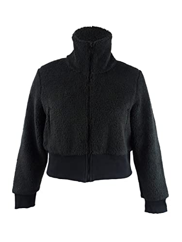 Lauren Ralph Lauren Damen Faux-Shearling Full-Zip Jacke, Schwarz, X-Large