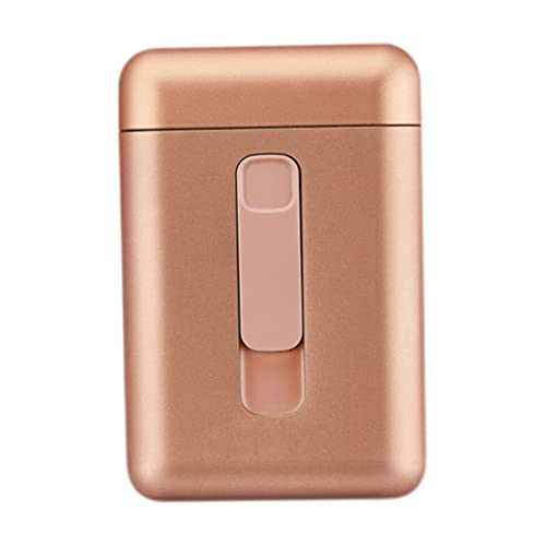 Caja de cigarrillos con encendedor de cigarrillos 20 piezas de cigarrillos regulares portátiles tamaño king cigarrillos USB encendedores 2 en 1 recargable sin llama resistente al viento encendedor