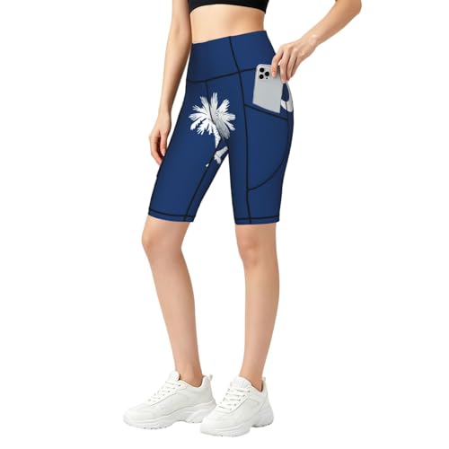 Legging doux Caroline du Sud taille haute pour entraînement et fitness