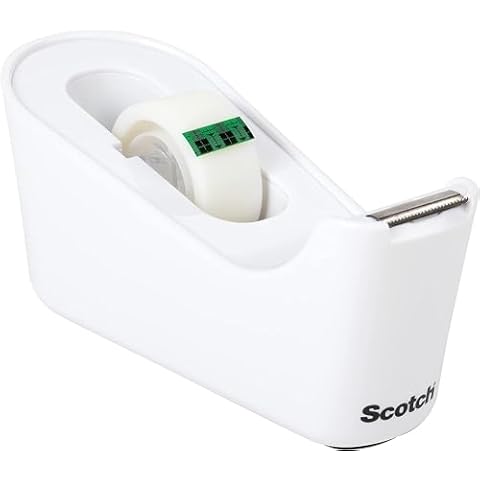 Scotch Tape Dispenser with Magic Tape Cover