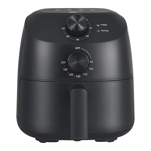 aeco Cube 2.0 Mini Airfryer – Kompakte Heißluftfritteuse, 2 Liter, BPA-frei, 60 Min. Timer, Antihaft, 80% weniger Öl, energieeffizient, Automatische Abschaltfunktion