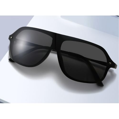 Oversized Rectangle Shield Sunglasses Men 2025 Luxury Trendy Windproof Pilot Sun Glasses For Male Punk Goggle4