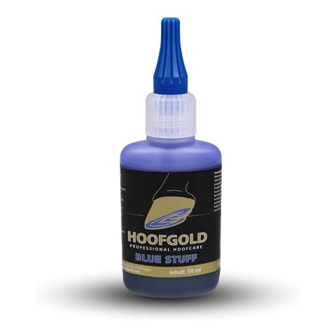 HOOFGOLD BlueStuff 50 ml - Strahlfäule Pferd Mittel - schnelle Hilfe - Hufpflegemittel - EU-Anti-Doping-Siegel - 50 ml Cover