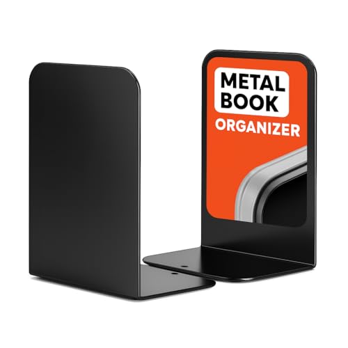 OrganizeMee Book Stand & Organizer Set | Office Table Accessories with File Organiser Stylish Holder Study Decor & Shelf Books Desk Expandable Case Magazine Tabletop Rack Space-Saving Bookends 1 Pair