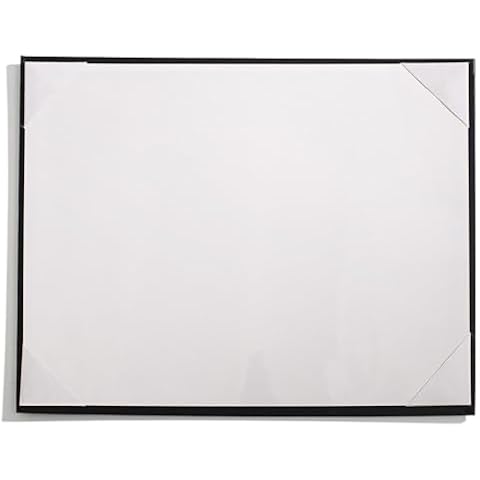 PaperDirect Black with White Corners Leatherette Award Boards with Acetate Overlay, 9 x 11-½ Inches, Pack of 3, Certificate Cover for School, Work, Diplomas, Graduation & Awards Cover