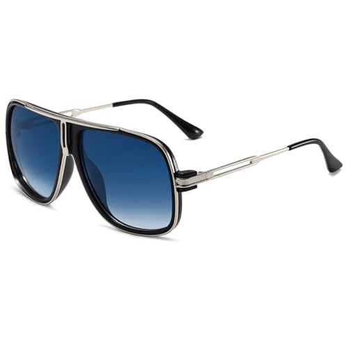 Retro 80er Vintage Piloten Sonnenbrillen Metall Damen Herren Die klassische eyewear Neutral Große Transparente brillen Luxus