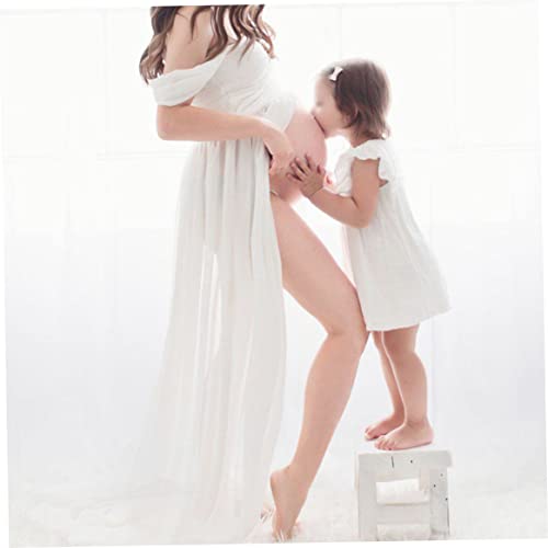 Robe de maternité en mousseline ample pour masquer les inconforts