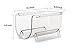 Modular Plastic Free-Standing Water Bottle and Wine Rack Storage Organizer for Kitchen Countertops, Pantry, Refrigerator,Ideal Storage for Wine, Soda, Pop and Beer - Stackable, 2 Pack - Clear
