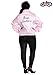 Fun Costumes Women's Plus Size Satin Pink Ladies Grease Movie Jacket, 2X, Hot Pink