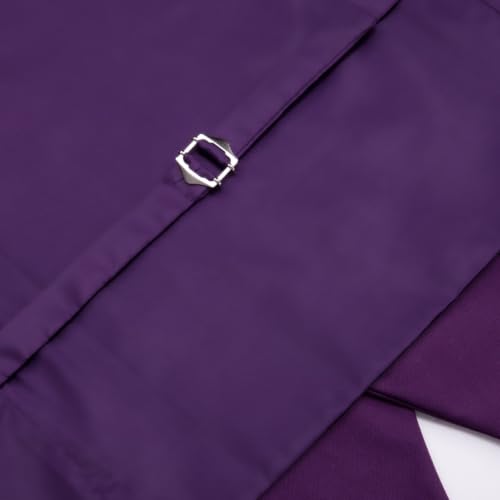 Image of Hi-Tie Men's Formal Suit Vest Solid Fit Vest for Men 3 Pockets V Neck Waistcoat Business Wedding Casual