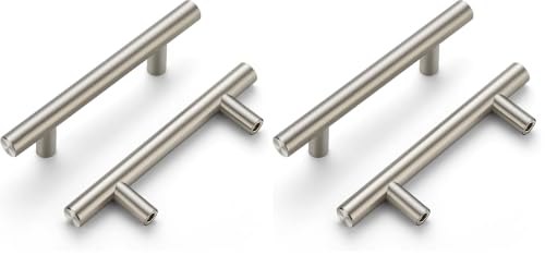 Image of Ravinte Cabinet Handles, Brushed Nickel,5 inch Length,3 inch Hole Center,120 Pack