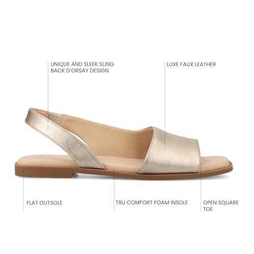 Image of Journee Collection Women's Brinsley Slingback Flat Sandals