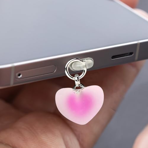 Tapones antipolvo USB C KOMBIUDA en forma de corazón: protección y estilo para tu smartphone 5