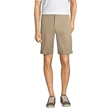 Hält nach dem Waschen fest Lands\' End Schuluniform Herren Chino Shorts - Beige - 46