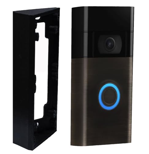 GESTECH Fixed 15 Degree Angle Mount Wedge Only Compatible With Batterry Video Doorbell 1st Gen 2nd Generation (2nd Gen 2020) All-New Doorbell 2024 (3rd Generation) (15 Angle Mount)