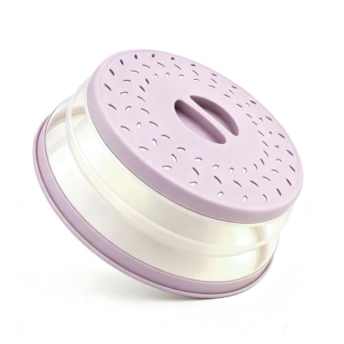 Image of Collapsible Microwave Splatter Cover(Light purple, 10.5IN)