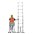 MEWVABKW Folding Telescoping Ladder 15ft 16.5Feet 20ft 23ft 26ft, Professional Heavy Duty Easy to use and Carry Telescopic ladders for Home Loft 5 6 7 8 Metre, Rooftop Climb Extension Ladde Lofty amb