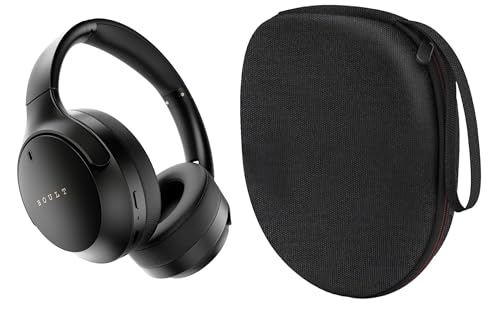 Image of VERTUS Headphone Protective Storage Case for Boult Q Over Ear Bluetooth Headphones (Hard Shell|EVA|Black)
