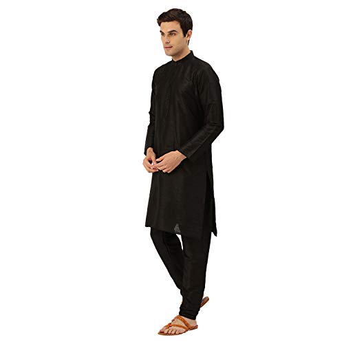 Image of SOJANYA (Since 1958 Men's Cotton Linen Maroon Kurta and White Pyjama with Mustard Cotton Nehru Jacket
