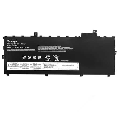 Xaocaige 01AV430 SB10K97587 Battery Replacement for Lenovo ThinkPad X1 Carbon 5th Gen 2017 6th Gen ThinkPad X1 Carbon 2017/2018 Series 01AV429 SB10K97586 01AV431 SB10K97588 01AV494 SB10K97586