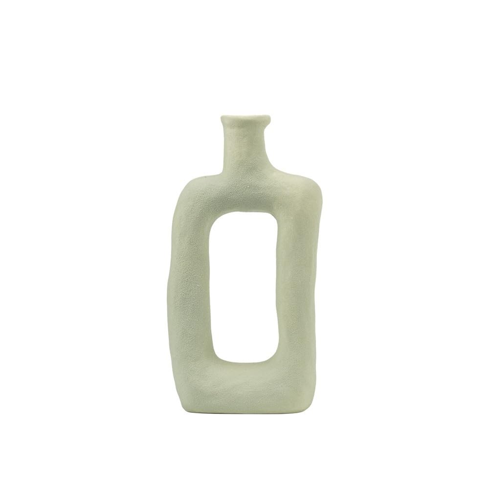 GFHTRELY Vase Small Mouth Flower Arrangement Modern Simple Ceramic Vase Home Desktop Decoration Small Fresh Ornament Flower Vases(D)