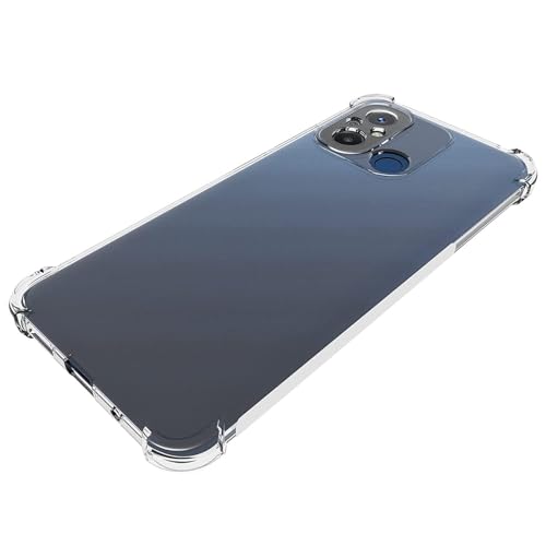 Image of BOXXO Flexible Back Cover for Mi Redmi 12C | Back Cover Transparent Clear Shockproof Case Four Corner Protection | Slim Protective Mobile Phone Cover for Mi Redmi 12C