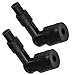 Caltric 2x Spark Plug Boot Cap 90 Degrees Compatible with Kawasaki Vulcan 1600 2003 2004 2005-2008