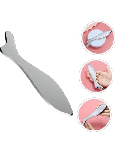 Image of Fish Shape Stainless Steel Gua Sha Tool | Facial & Body Scraping Therapy Tool for Relaxation, Muscle Tension and Skin Care