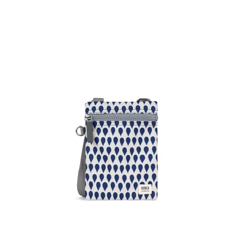 Sac à bandoulière ROKA London Chelsea Denim Rain XS en toile imperméable pour le quotidien