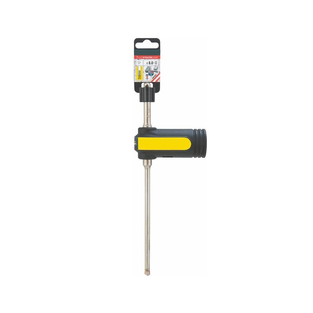 Broca de succión de carburo – Ladrillos sólidos y huecos 120° D. 12 x Lt. 320 x Lu. 200 mm x Q. SDS+ x Z2 - Diamwood