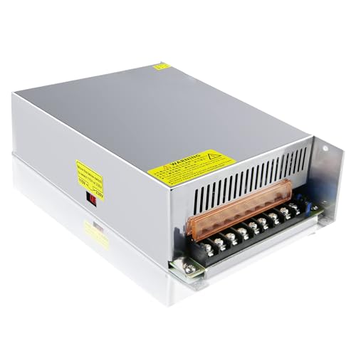 Image of DC Power Supply 24V 1200W, AC 110V-220V to DC 24V 50A 1200W Universal Regulated Switching AC to DC Converter Built-in Cooling Fan for LED Strip Light CCTV Computer Project 3D Printer
