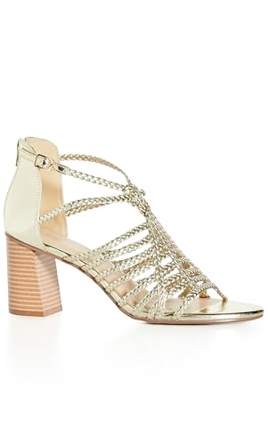 City Chic Women's Heel - WIDE FIT Braided Mida3